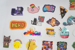 Lot of Girly Girl Diva Stickers Scrapbook Embellishments Pop Culture Art