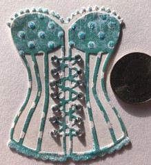 CORSET/BUSTIER Die-Cuts(6pc)2-1/4″x 2-3/4″Lingerie•Wedding•Stripper •Dancer•Bras