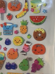 Scrapbooking Crafts Stickers Sticker King Food Faces Fruit Candy Cupcakes Donuts