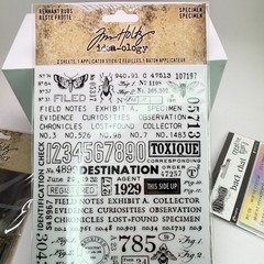 Tim Holtz Vellum Scenes Remnant Rubs & Dylusions Back Chat Lot of 3 New