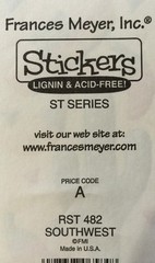 SOUTHWEST Stickers(20pc)Frances Meyer•Sombrero•Cactus•Hot Peppers•Mexico•Red•