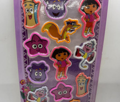 12 Pc Nickelodeon DORA THE EXPLORER Stretch Bands & Stickers 2010