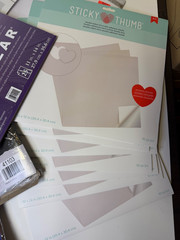 Craft Supplies Lot Acetate Sheets Dura-Lar Sticky Thumb Cutting Mat Scrapbooking