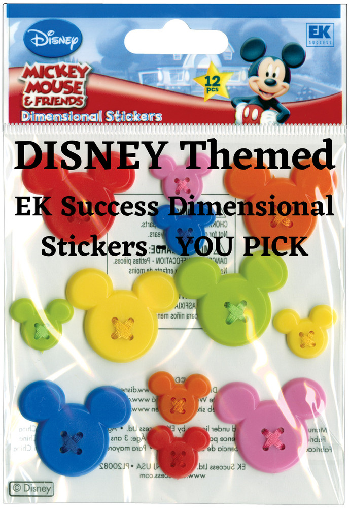 DISNEY Assorted Stickers by EK Success – Scrapbooking Crafts & More – YOU PICK