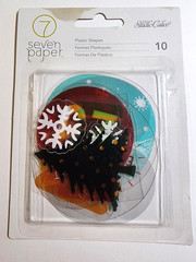 American Crafts Christmas Acetate Shapes Seven Paper 2015 Snowflakes 10pc