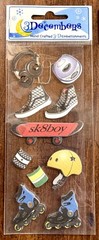 3 pkgs Sports Stickers Scrapbooking Journal Card Making Craft 3Decembers