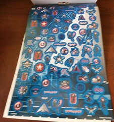 Captain America Sticker Book – Marvel – 5 Sheets (400 stickers) NEW