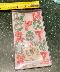 Alpha Stax Paper Letters ABC LOT Colorbok 1300 Pcs Each Pack: Pastel & Xmas