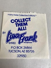 Lisa Frank 1984 Vintage Sticker Lollipops Penguin Pig Bird