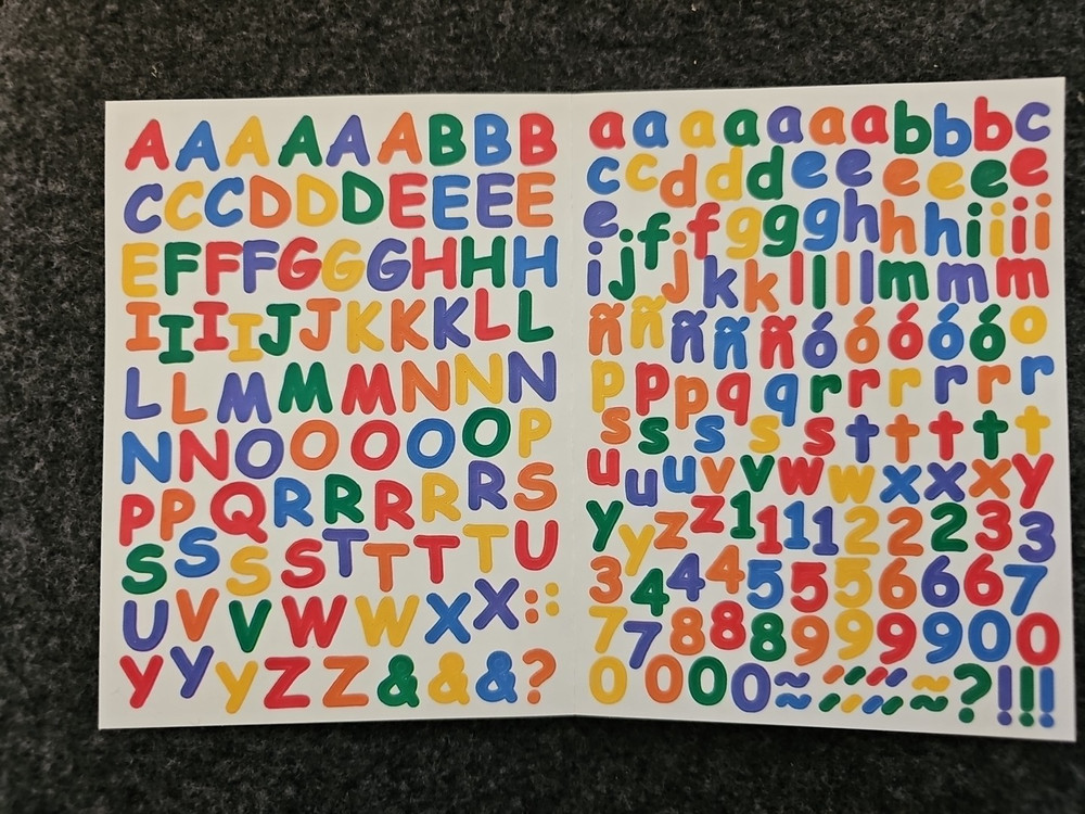 Creative Memories ABC/123 MINI LETTERS/NUMBERS NEW Lots of colors and styles