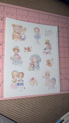 Vintage Hallmark Stickers Precious Moments Christmas 1 Sheet READ