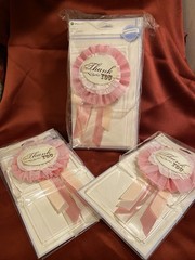 2011 (5) Bravissimo Making Memories Scrapbooking “Thank you” Ribbon Mementos