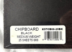 6″x6″ Black Chipboard & Cork Sheets Scrapbooking Paper Crafts Mixed Media Thick