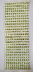 CraftbuddyUS 312pcs 6mm, 26 AB Mint Pointed Self Adhesive Strips Gems Craft DIY