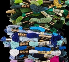 Huge Lot DMC Cross Stitch Floss Great Color Variety Some Metallic 545+ (2.6lbs)