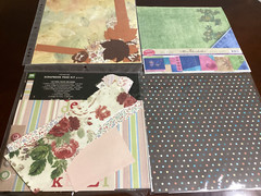 Scrapbooking 12 x 12 Paper Lot 112 Total + Extra Unopened Packs, Loose, Pre-Made