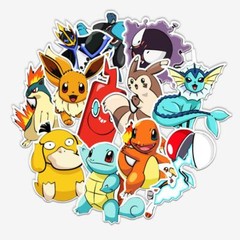 Pokemon Pikachu Stickers Skateboard Vinyl Laptop Luggage Decal Hydro Flask 50pc