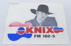 Vintage Tim McGraw KNIX FM 102.5 Country Music Promo Sticker