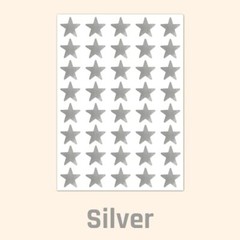 Foil Star Metallic Stickers, 0.6″ Diameter 1000 Pack Silver