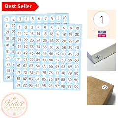 Effortless Organization: 2500 Round Number Stickers on 25 Peel-and-Stick Sheets