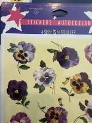 Vintage Stickers Flowers & Cats 17 Packets Multiple Sheets Per Pack New
