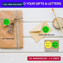 1800 PCS Happy & Sad Smile Face Stickers – 1 Inch Happy Face & Emotion Stickers