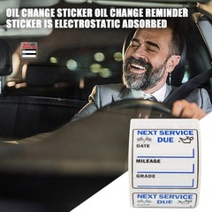 250pcs Oil Change Stickers Next Service Due Reminder Roll Car Window Sheet Label