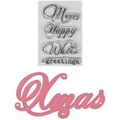 Marianne Design Clear Rubber Cling Stamps MERRY CHRISTMAS