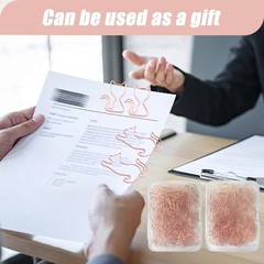 80 Pcs Rose Gold Cat Creative Metal Paper Clips – Fun Office Rose Gold Catg