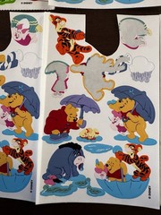 Vintage Winnie The Pooh Sticker Lot Sandylion Disney Tigger Eeyore Piglet 90s