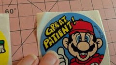 Vintage Super Mario Brothers stickers Lot Of 2 Doctor’s Dentist Office READ