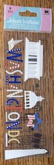 JOLEES WASHINGTON DC Title WHITE HOUSE US CAPITOL Scrapbook Stickers Monument
