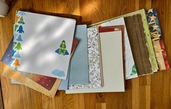 Lot of Scrapbooking Paper, Stickers, Die Cuts, Junk Journaling, Crafts, Origami