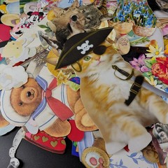 Ephemera Cutouts Greeting Card Fronts Lot Scrapbook Junk Journal Multi Color