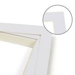 18×24 White Picture Mats for 16×20 Pictures with Core Bevel Cut Frame Mattes …
