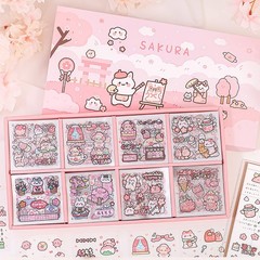 Vinyl Stickers 200PCS Waterproof Cute Cartoon Sticker Set