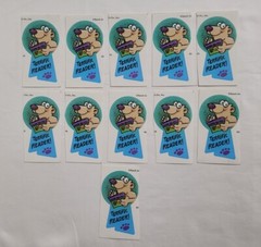 Vintage Terrific Reader Super Bears Award Ribbon Sticker Lot Teacher Home School