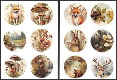 Stickers – Bear Deer Fox Rabbit – Any Occasion CL173