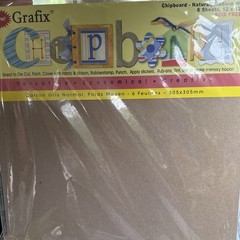 6 Grafix Medium Weight Natural Color 12×12 Chipboard Sheets – junk journaling