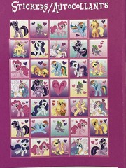 My Little Pony Valentines Day Glitter Stickers Pack, 30 Count, 35 Stickers