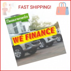 Versa-Tags We Finance Windshield Stickers 12 Pack Dealership Advertising Sticker
