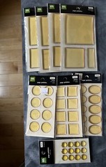 Making Memories Page Pebbles Square Round Circle Oval Rectangle Blank LOT 8 Pkgs