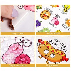 Clabby 800 Pieces Punny Rewards Stickers for Kids, Motivational Reward Sticke…