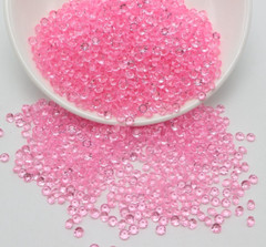 2000 Pink Acrylic 4mm Diamond Confetti Wedding Deco Supplies Table Scatter