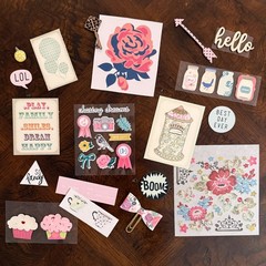 130+ Pc. Lot Junk Journal Scrapbook Ephemera Embellishments