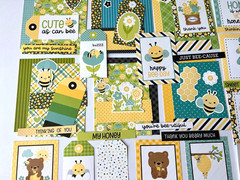 #K113 -BEE HAPPY DOODLEBUG CARD SCRAPBOOK KIT 50pcs w/Doodle-Pops Stickers – A2