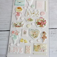 Prima Scrapbook Cardstock Paper Pack Pads 8×8 6×6 Journaling Magic Love Lot