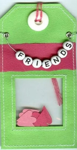 Friends Forever Friend BFF Buddy Fresh Tags Die-cut Handmade Tag