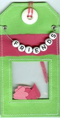 Friends Forever Friend BFF Buddy Fresh Tags Die-cut Handmade Tag