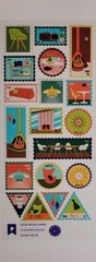 Pipstickers «Retro Revival Stamps» Sticker Sheet